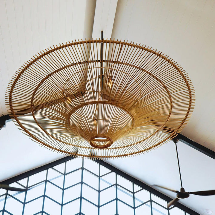 PAM High-Quality Bamboo Living Space Chandelier
