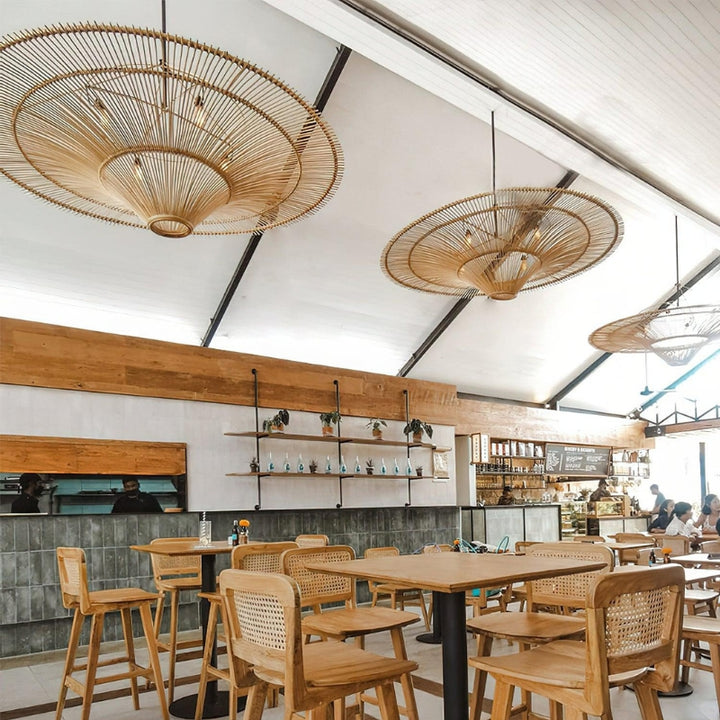 PAM High-Quality Bamboo Living Space Chandelier