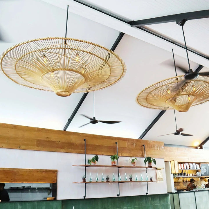 PAM High-Quality Bamboo Living Space Chandelier