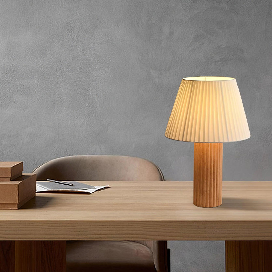 PAPE Roll Wooden Table Lamp