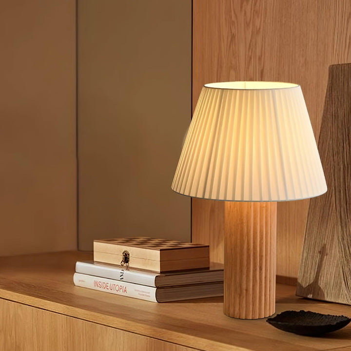 PAPE Roll Wooden Table Lamp