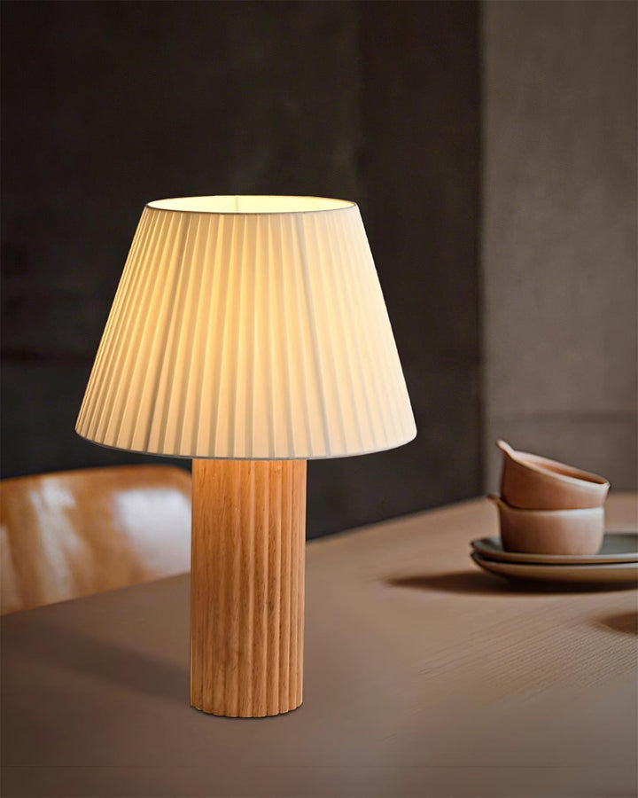 PAPE Roll Wooden Table Lamp