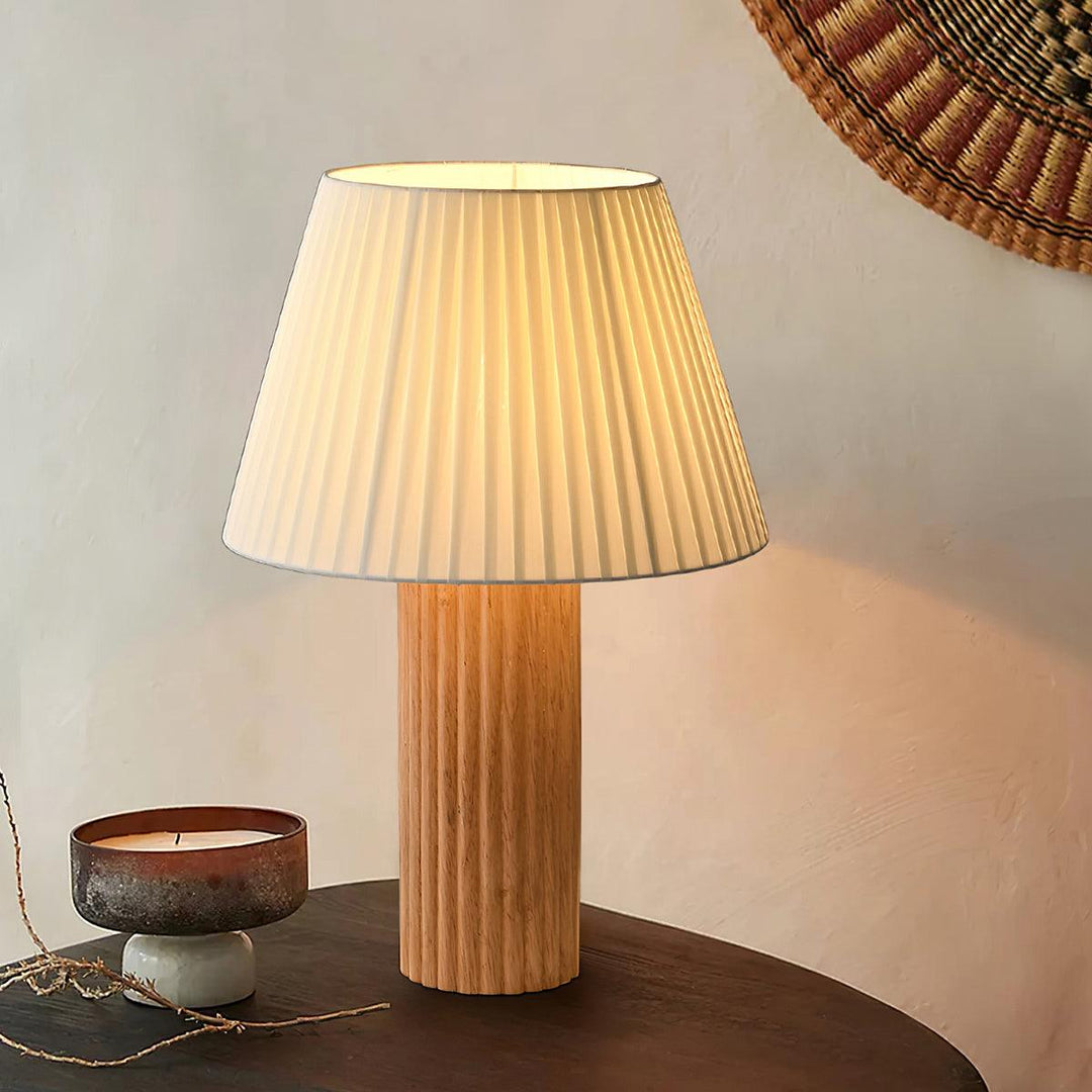 PAPE Roll Wooden Table Lamp