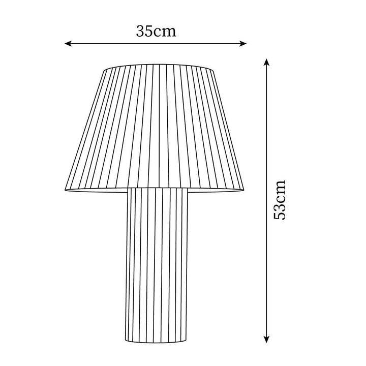 PAPE Roll Wooden Table Lamp