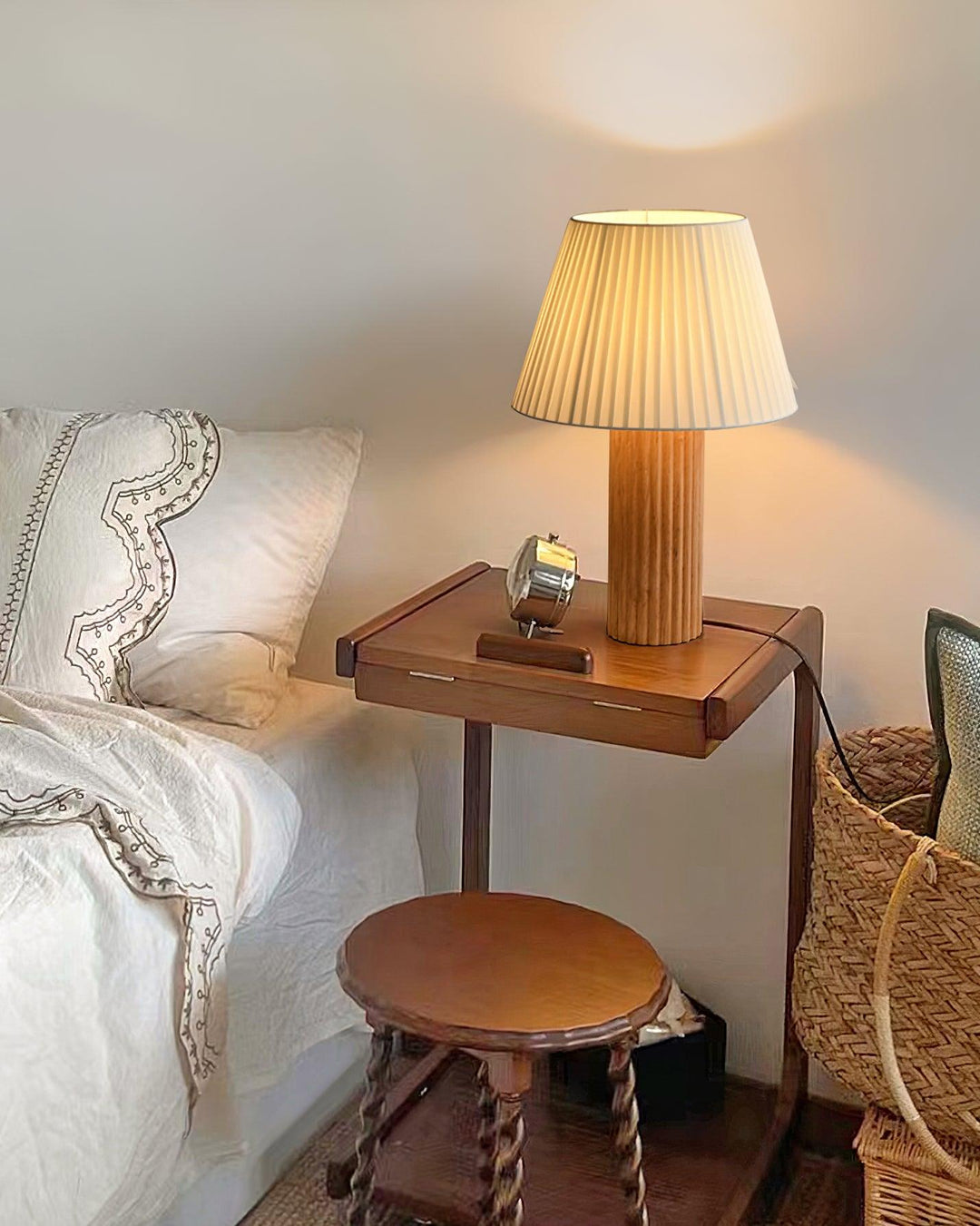 PAPE Roll Wooden Table Lamp