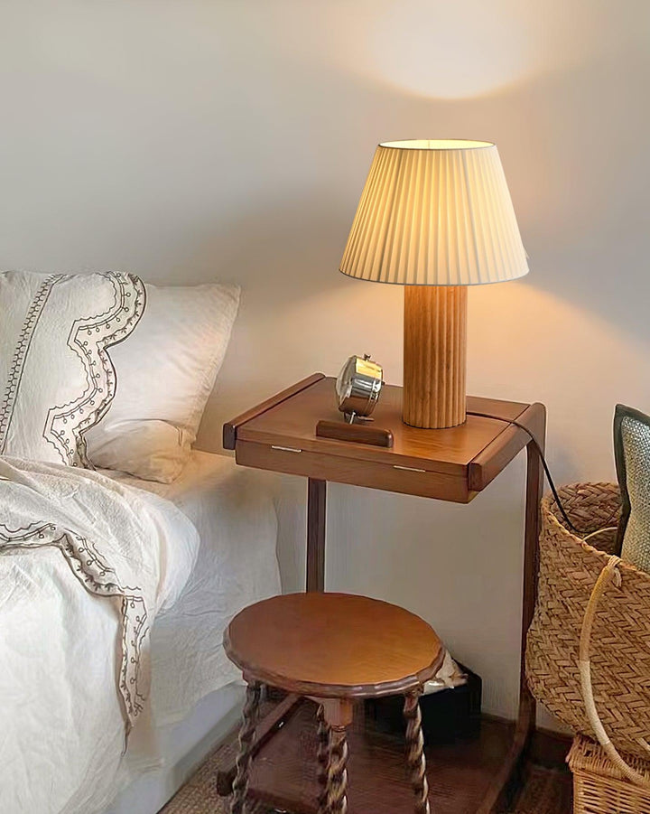 PAPE Roll Wooden Table Lamp