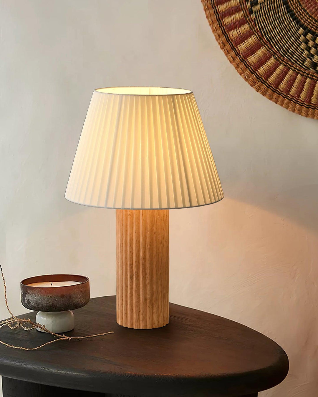PAPE Roll Wooden Table Lamp