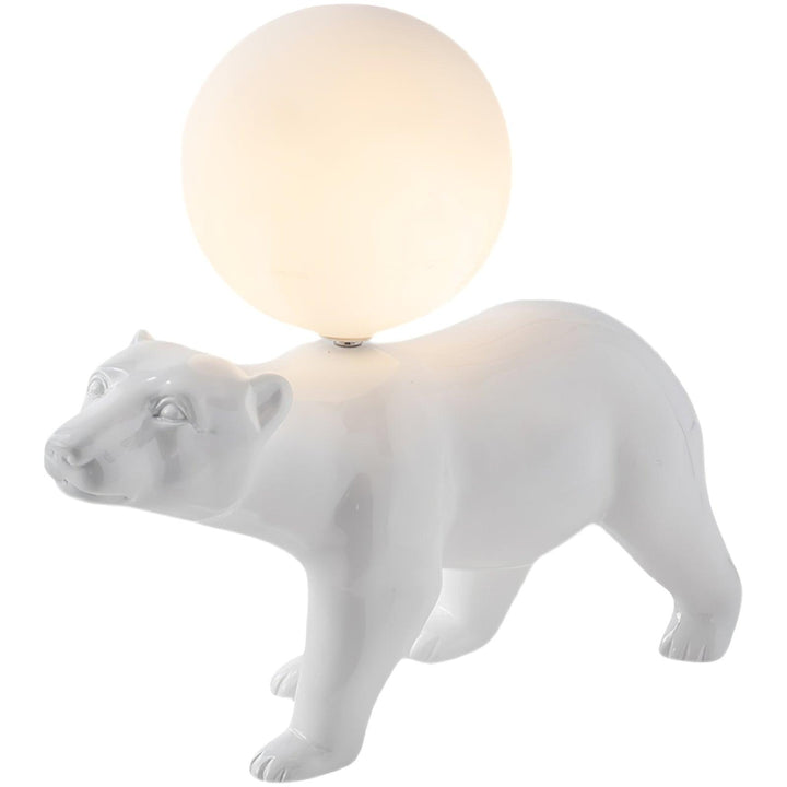 WHITE Bear Table Lamp
