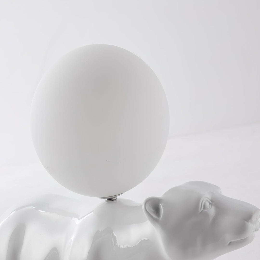 WHITE Bear Table Lamp