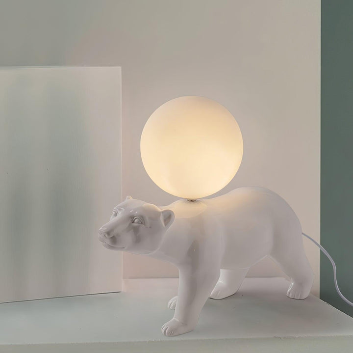 WHITE Bear Table Lamp