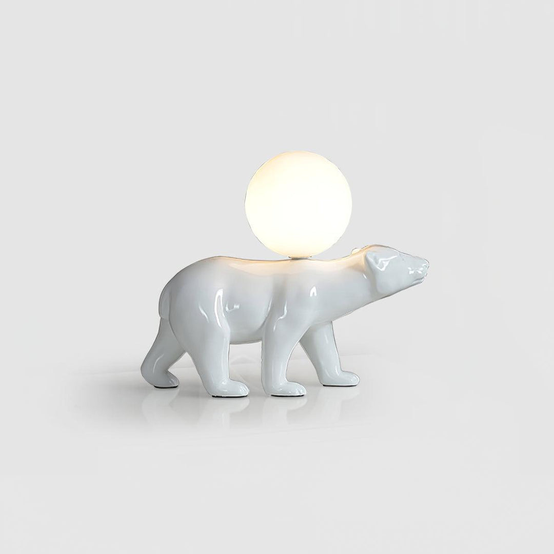 WHITE Bear Table Lamp
