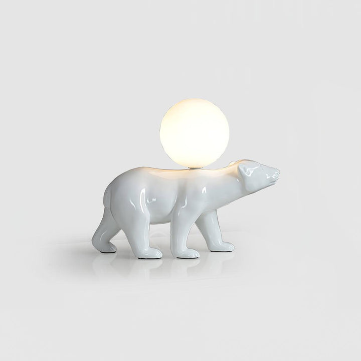 WHITE Bear Table Lamp