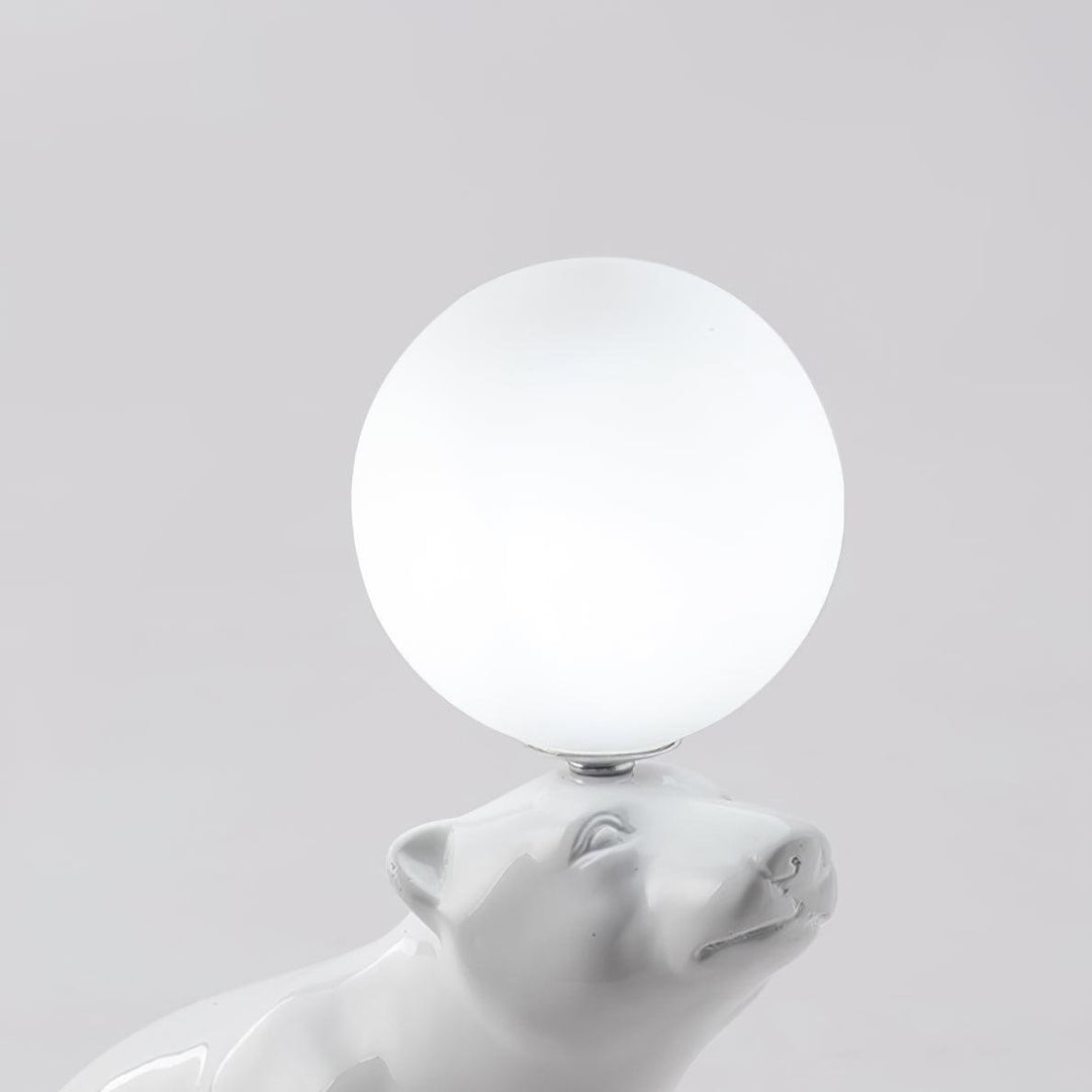 WHITE Bear Table Lamp