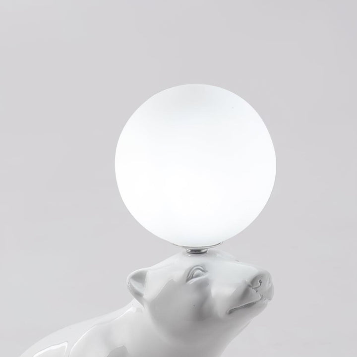 WHITE Bear Table Lamp