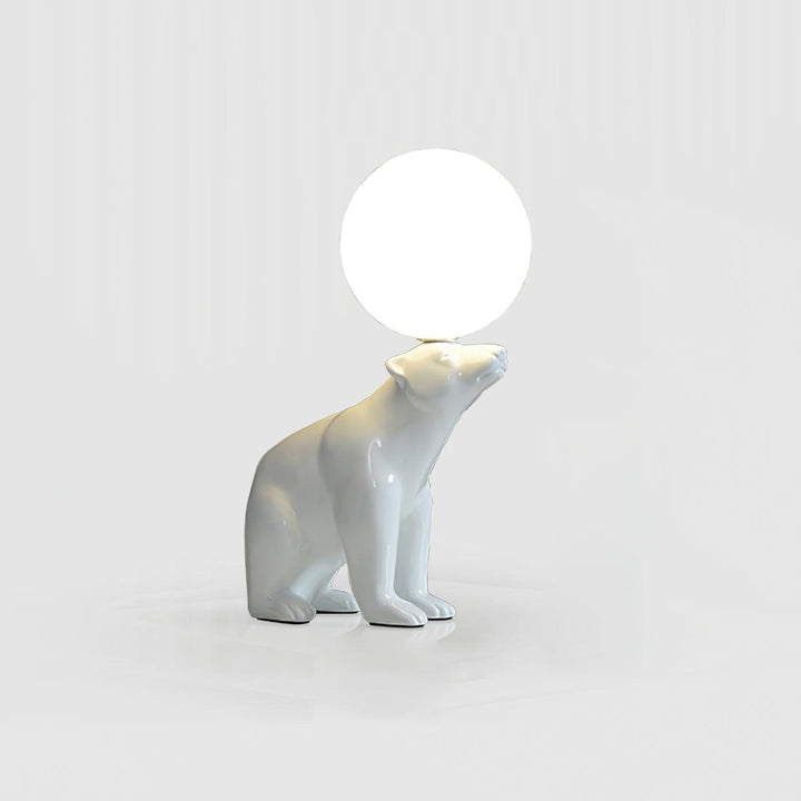 WHITE Bear Table Lamp