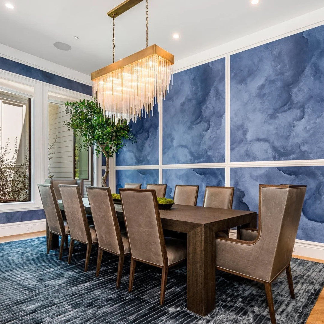 RAINY Long Modern Chandeliers for High Ceilings7