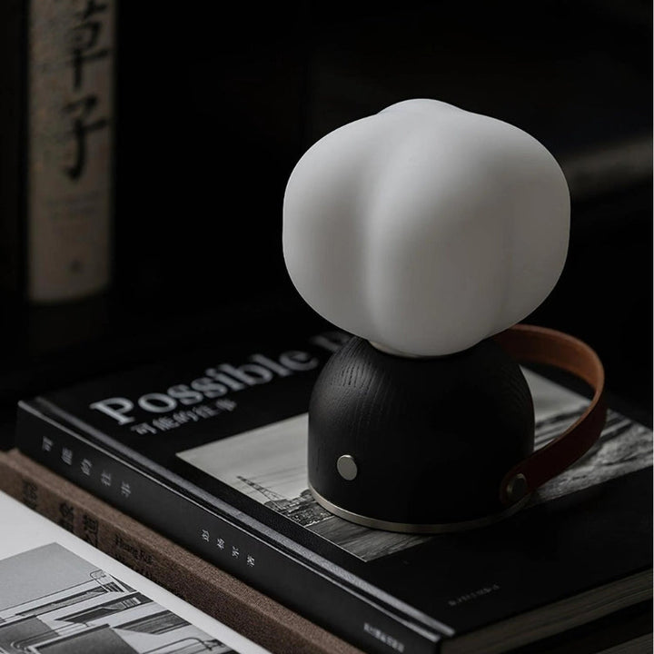 RIA Wood LED Portable Table Lamp