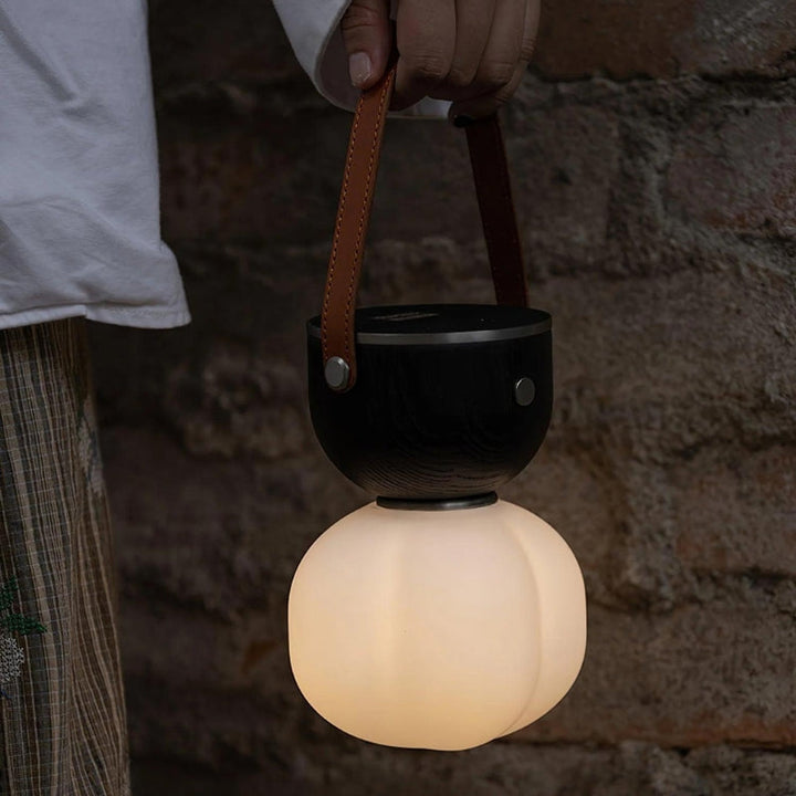 RIA Wood LED Portable Table Lamp