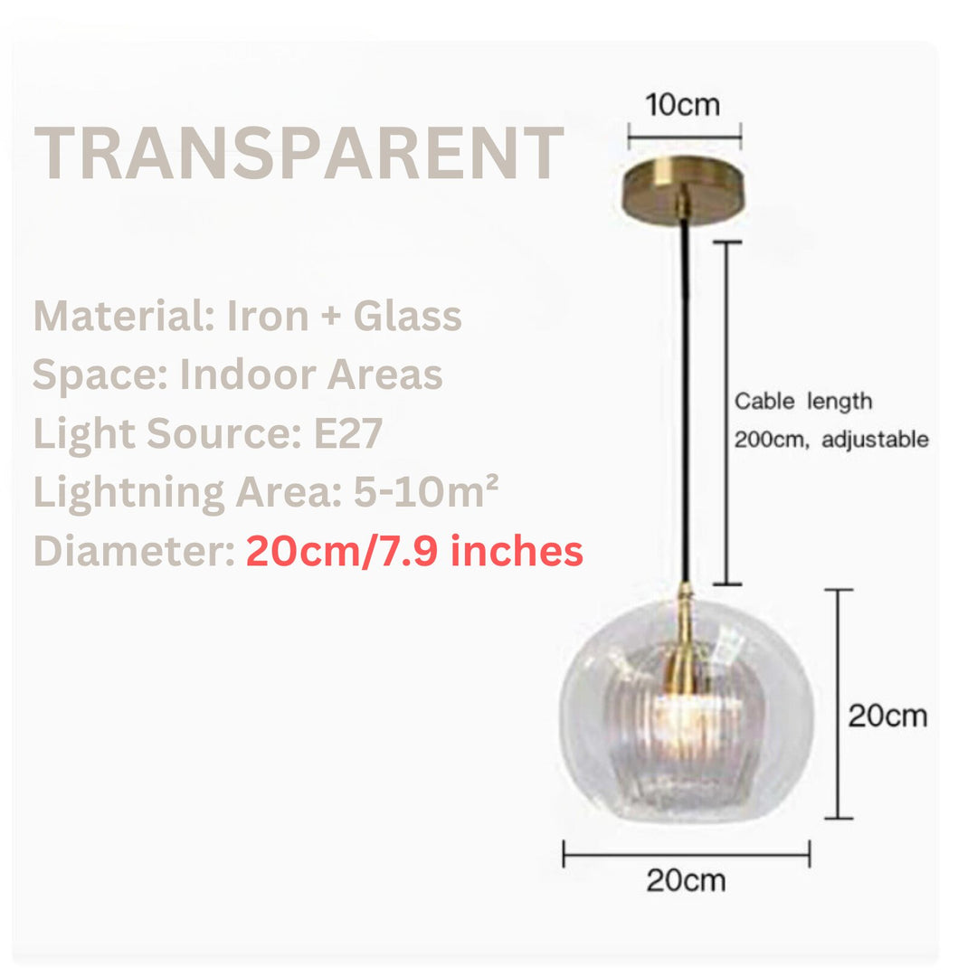 Best new ROOT Creative Glass Pendant Light For Dining Space P5423