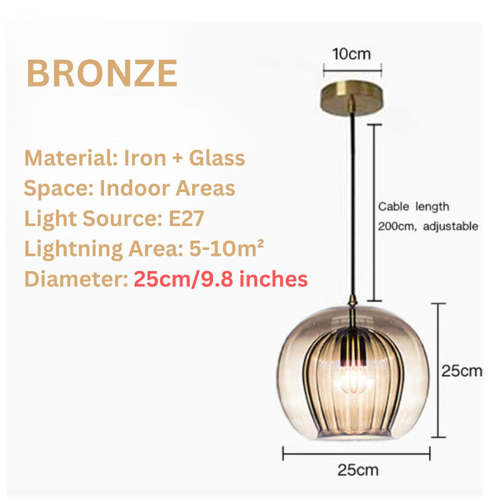 Best new ROOT Creative Glass Pendant Light For Dining Space P5423