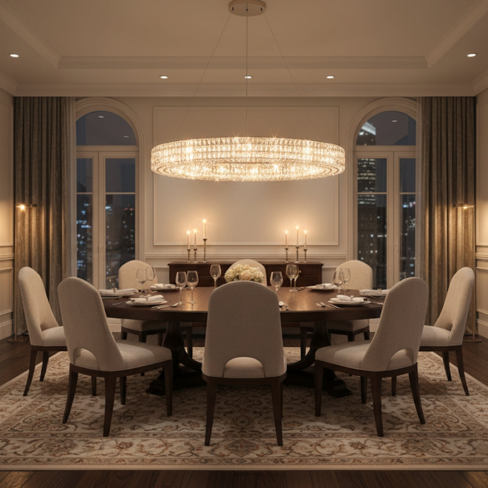 ROUD Modern Huge Crystal Chandelier