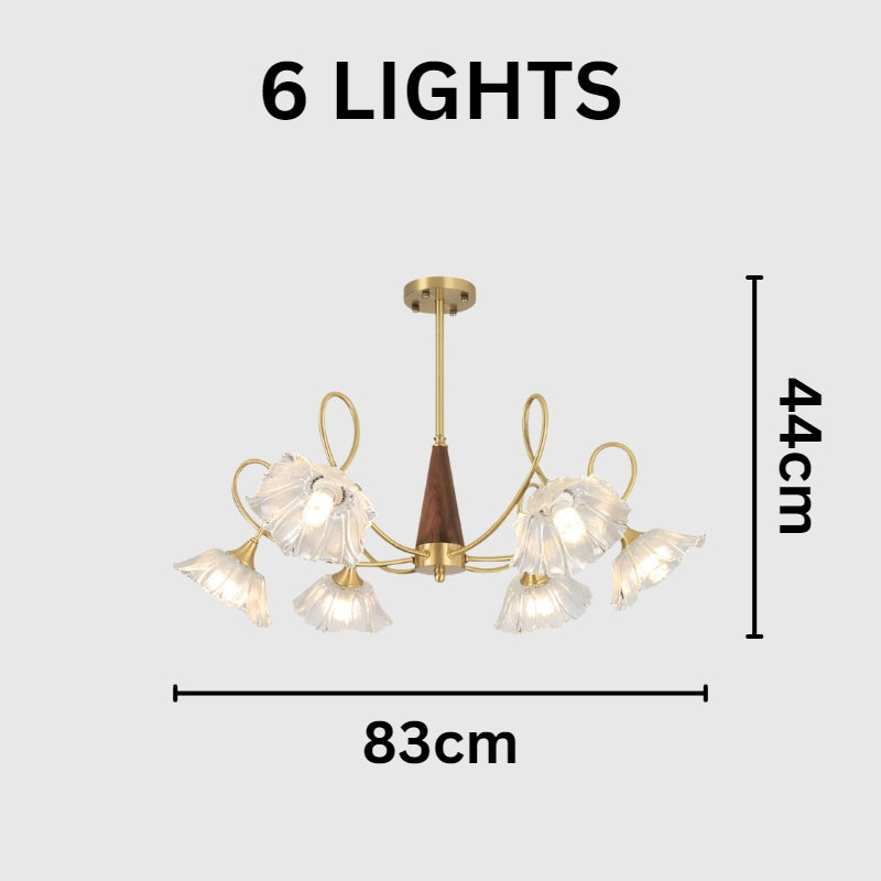 RUE Classic Modern Luxury Glass Chandelier