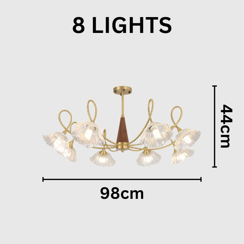 RUE Classic Modern Luxury Glass Chandelier