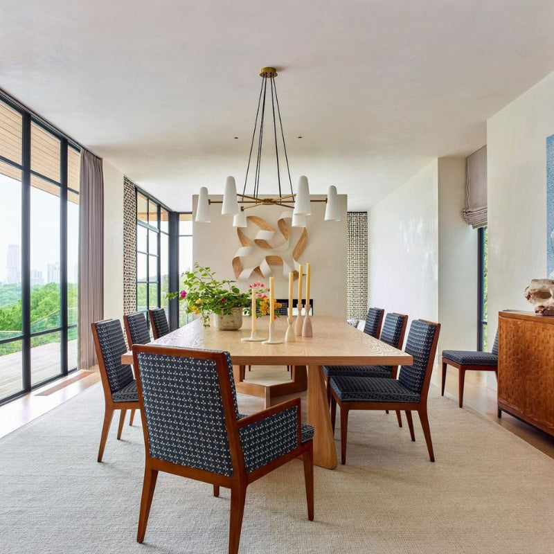 RYLEE Brass Glass Modern Luxury Lighting Chandelier