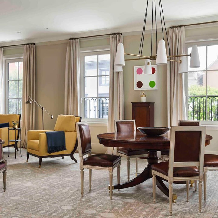 RYLEE Brass Glass Modern Luxury Lighting Chandelier