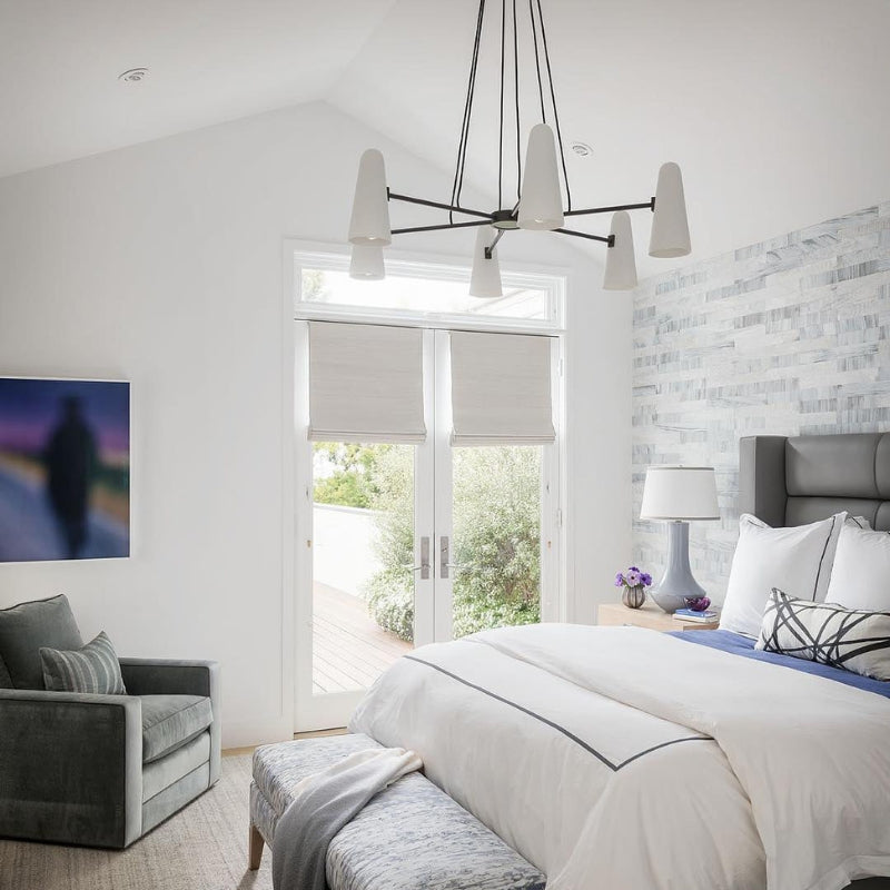 RYLEE Brass Glass Modern Luxury Lighting Chandelier