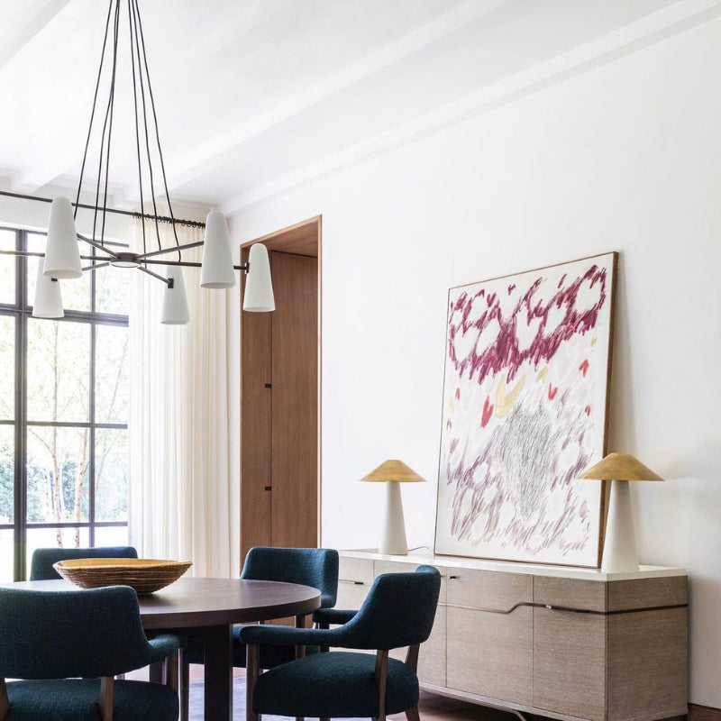 RYLEE Brass Glass Modern Luxury Lighting Chandelier