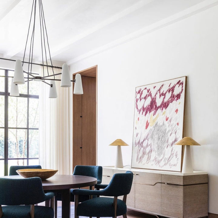 RYLEE Brass Glass Modern Luxury Lighting Chandelier