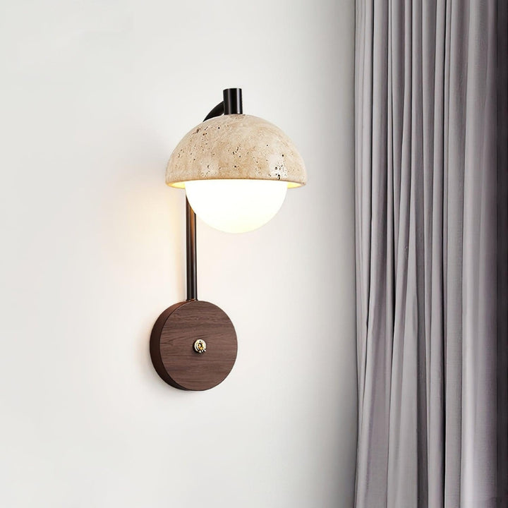 SCYLLA Wood Metal Bedroom Wall Lamp