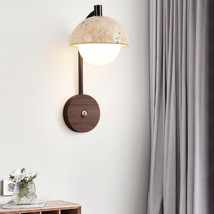 SCYLLA Wood Metal Bedroom Wall Lamp