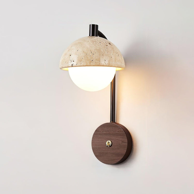 SCYLLA Wood Metal Bedroom Wall Lamp