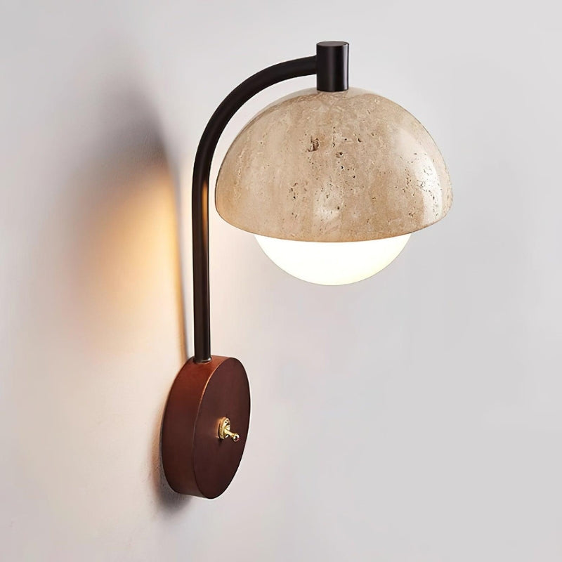 SCYLLA Wood Metal Bedroom Wall Lamp