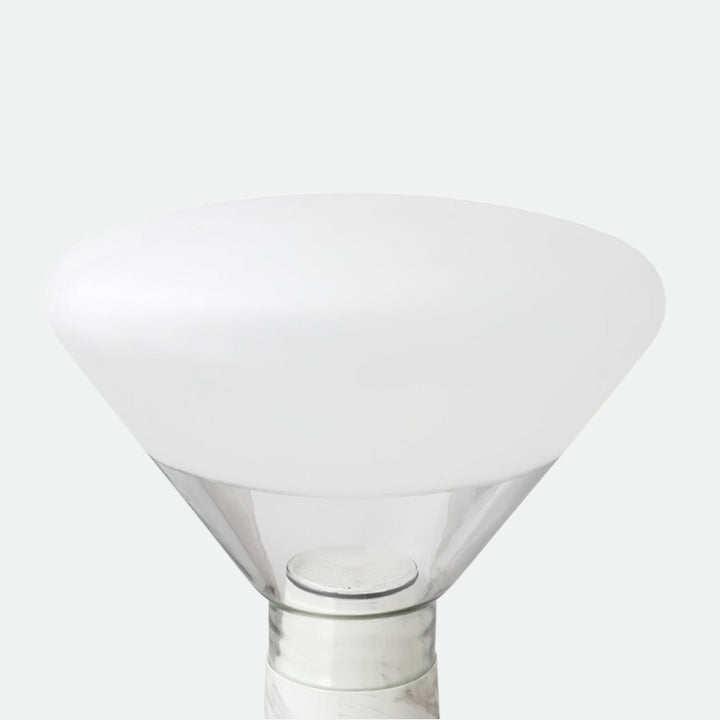 SIVIR Glass Large Living Room White Floor Lamp
