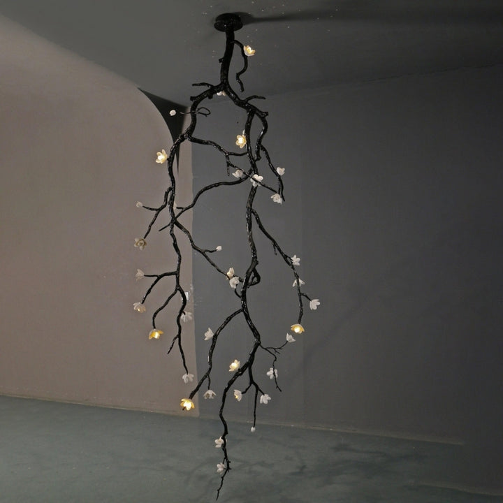 SIYA Large Sculptural Long Branch Flower Chandelier