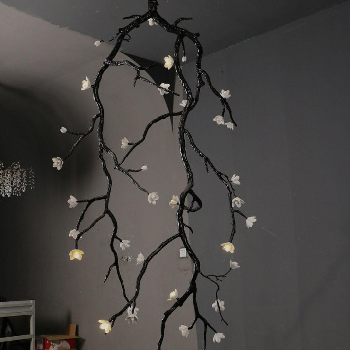 SIYA Large Sculptural Long Branch Flower Chandelier
