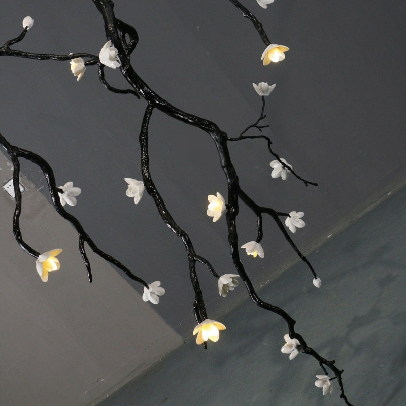 SIYA Large Sculptural Long Branch Flower Chandelier