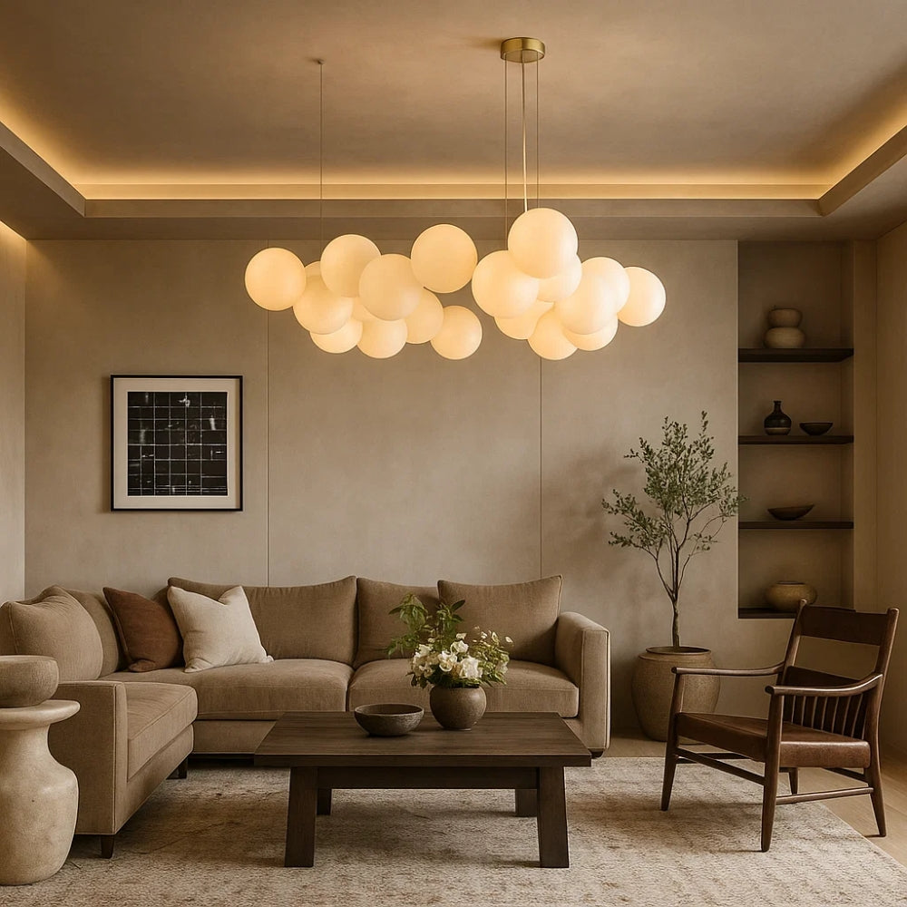 SKYR Modern Glass Pendant Light