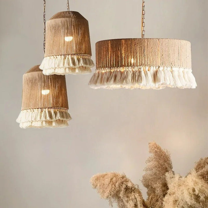 SONA Hemp Rope Modern Classic Pendant Light