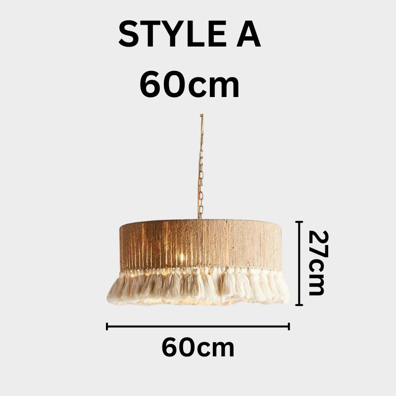 SONA Hemp Rope Modern Classic Pendant Light