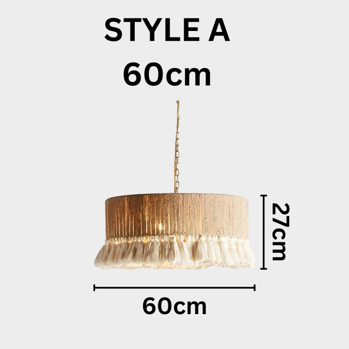 SONA Hemp Rope Modern Classic Pendant Light