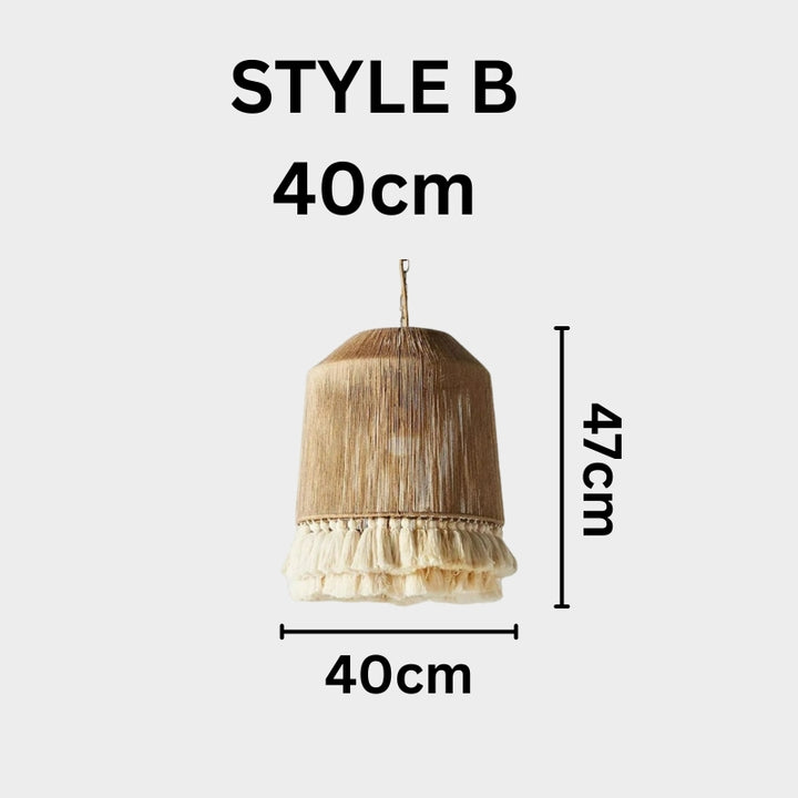 SONA Hemp Rope Modern Classic Pendant Light