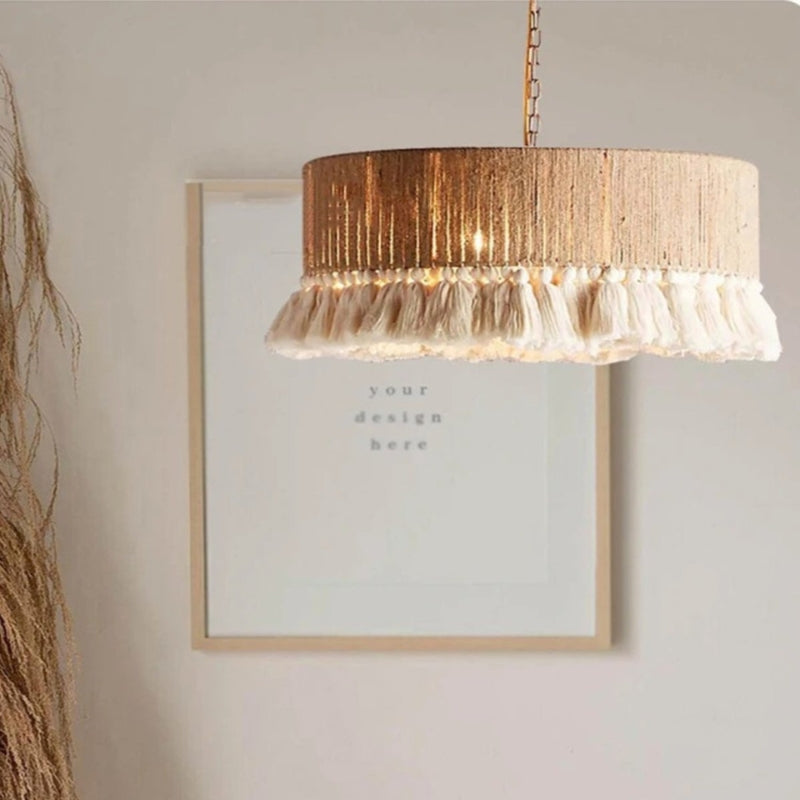 SONA Hemp Rope Modern Classic Pendant Light