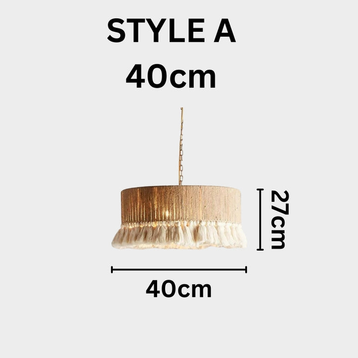 SONA Hemp Rope Modern Classic Pendant Light