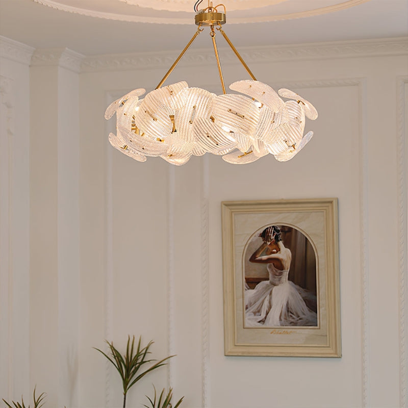 TEIGEN Glass Crystal Shade Chandelier