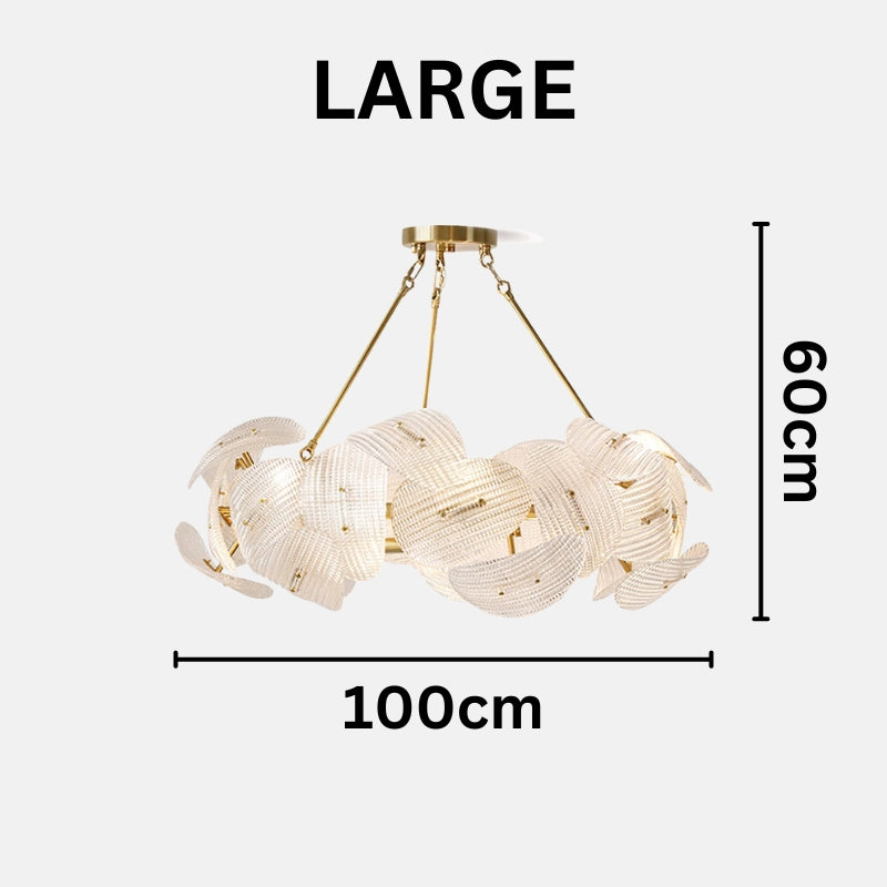 TEIGEN Glass Crystal Shade Chandelier