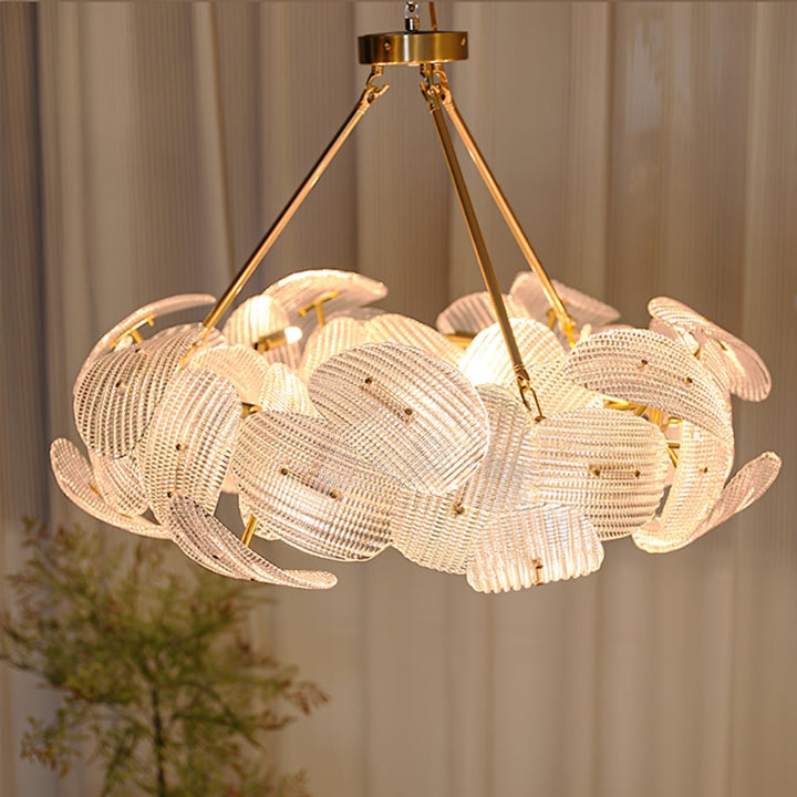 TEIGEN Glass Crystal Shade Chandelier